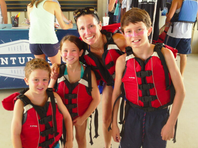 family rafting trip