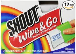 Shout wipe & go